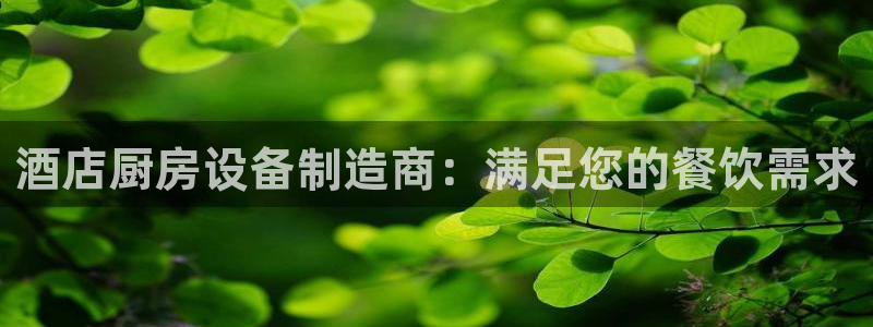 KB88凯时官网登录：酒店厨房设备制造商：满足您的餐饮需求
