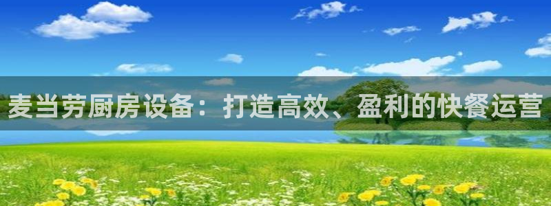 尊龙内地：麦当劳厨房设备：打造高效、盈利的快餐运营