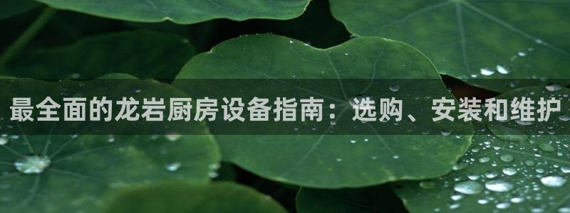 尊龙凯时人生就是搏平台：最全面的龙岩厨房设备指南：选购、安装