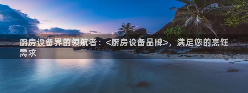 尊龙凯时平台不给出款怎么办：厨房设备界的领航者：<厨房设备品